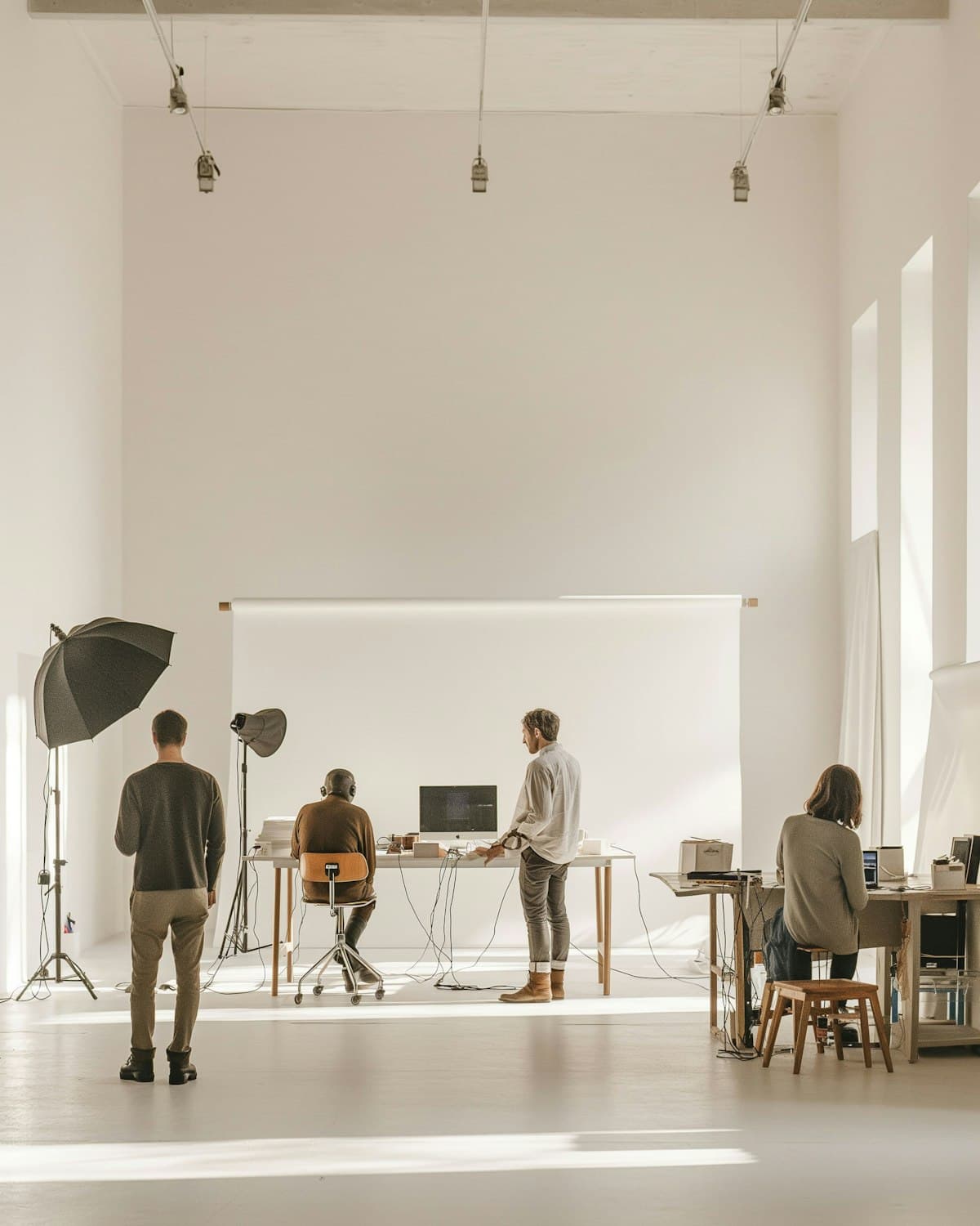 The Urest studio at work